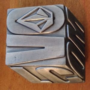 Volcom belt buckle